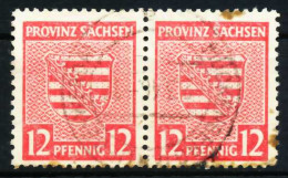 SBZ PROV. SACHSEN Nr 79Ya Zentrisch Gestempelt WAAGR PAAR X659532 - Other & Unclassified