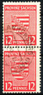 SBZ PROV. SACHSEN Nr 79Ya Zentrisch Gestempelt SENKR PAAR X659586 - Other & Unclassified