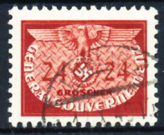 GENERALGOUVERNEMENT DIENST Nr 21 Gestempelt X6A8EF2 - Ocupación 1938 – 45