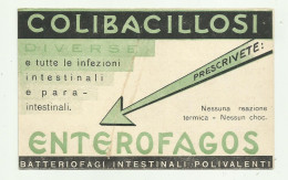 COLIBACILLOSI - LABORATORIO DI CHIMICA MEDICA E DELL'ANTIPIOL TORINO  - NV FP - Werbepostkarten