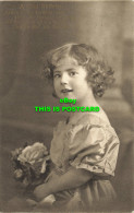 R565452 Girl. Portrait. A Glad Birthday. Amag. Serie 0143 4. 1913 - Monde