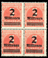 D-REICH INFLA Nr 312Aa Postfrisch VIERERBLOCK X6B466A - Unused Stamps