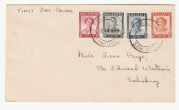 1947 Southern RHODESIA  FDC Victory Stamps Cover - Southern Rhodesia (...-1964)