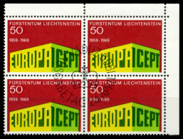 LIECHTENSTEIN 1969 Nr 507 Zentrisch Gestempelt VIERERBLOCK E X6E9492 - Used Stamps