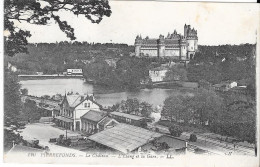 PIERREFONDS - Le Château - L'Etang Et La Gare - Pierrefonds