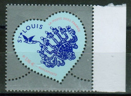 2022 - GOMME  " Coeur ST LOUIS - Christallerie - 18.10.21 "  Marge Droite De Feuille - 1t   à   1.16 € - Neuf** - Neufs