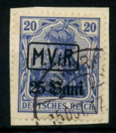 BES 1WK D-MV RUMÄNIEN Nr 2 Gestempelt Briefstück X741D26 - Occupation 1914-18