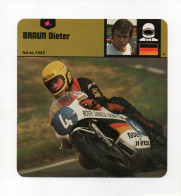 FICHE PILOTE MOTO - BRAUN DIETER - Moto