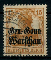 BES 1WK D-POST IN POLEN Nr 11 Gestempelt X7769BE - Occupazione 1914 – 18