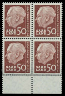 SAAR OPD 1957 Nr 393 Postfrisch VIERERBLOCK URA X799B42 - Unused Stamps