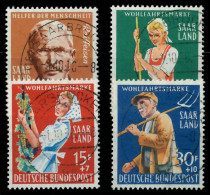 SAAR OPD 1958 Nr 441-444 Zentrisch Gestempelt X79C5BE - Used Stamps