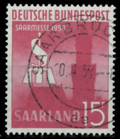 SAAR OPD 1958 Nr 435 Zentrisch Gestempelt X79C756 - Gebraucht