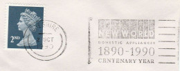 1990 COVER New World DOMESTIC APPLIANCES CENTENARY Year SLOGAN Cheshire GB Stamps - Covers & Documents