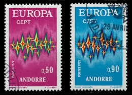 ANDORRA (FRANZ. POST) 1972 Nr 238-239 Gestempelt X02CA2E - Usati