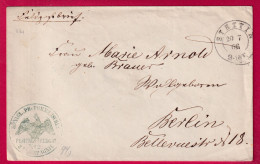 GUERRE 1870 STETTIN PRISONNIER DE GUERE POUR BERLIN ALLEMAGNE LETTRE - Oorlog 1870