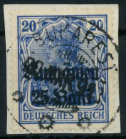 BES. 1WK D-MV RUMÄNIEN Nr 11c Zentrisch Gestempelt Briefstück Gep X42D756 - Ocupación 1914 – 18