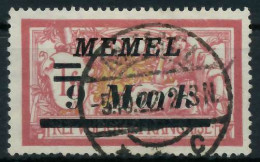 MEMEL 1922 Nr 93II Zentrisch Gestempelt X452E92 - Memelland 1923