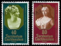 LIECHTENSTEIN 1980 Nr 741-742 Gestempelt X59A076 - Usados