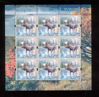 Label  Transnistria 2024 Year Of The Dark Elk Fauna Elk Sheet**MNH - Vignettes De Fantaisie