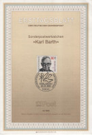 Germany Deutschland 1986-10 Karl Barth, Swiss Calvinist Theologian, Canceled In Bonn - 1981-1990