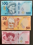 3 BILLETS 2024 KIRGHIZISTAN NEUF/UNC - Kirgisistan