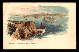 13 - MARSEILLE - LE CHATEAU D'IF - CARTE ILLUSTREE - Château D'If, Frioul, Iles ...