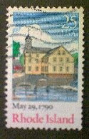 United States, Scott #2348, Used(o), 1990, Signing Of The Constitution: Rhode Island, 25¢, Multicolored - Used Stamps