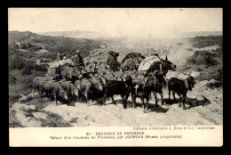 34 - SOUVENIR DE PROVENCE - RETOUR D'UN TROUPEAU EN PROVENCE - TABLEAU DE JOURDAN - Sonstige & Ohne Zuordnung