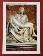 ROMA-Italy-La Pieta Di Michelangelo-Citta Del Vaticano-Basilica Di San Pietro-Vintage Postcard-unused-80s - Altri Monumenti, Edifici