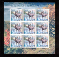 Label  Transnistria 2024 Year Of The Dark Elk Fauna Elk Sheet**MNH Imperforated - Fantasie Vignetten