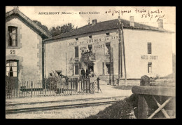 55 - ANCEMONT - CAFE DU CHEMIN DE FER, HOTEL CUIDET - EDITEUR MANGIN - Autres & Non Classés