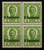 Österreichische Feldpost Ausgaben Für Italien IV Postfrisch Viererblock #KJ429 - Sonstige & Ohne Zuordnung