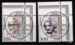 BRD Bund 2158-2159 Gestempelt Eckrand Mit Vollstempel #KJ542 - Sonstige & Ohne Zuordnung