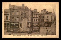 76 - BOLBEC - LE MONUMENT PLACE L. DESGENETAIS - MAGASIN DE PHOTOS A. DEMIZIEUX - Bolbec