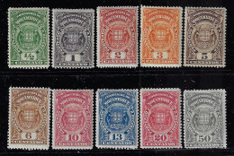 MOZAMBIQUE COMPANY 1919  SCOTT#J31-J40  MH CV $3.25 - Mosambik