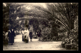 JUDAISME - CASABLANCA - FAMILLE JUIVE EN PROMENADE AU JARDIN PUBLIC - Jodendom