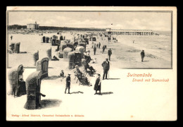 POLOGNE - SWINEMUNDE - STRAND MIT DAMENBAD - Polen