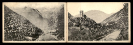 31 - LUCHON - LA TOUR DE CASTEL-VIEILLH ET VUE GENERALE  - CARTE DOUBLE - Luchon