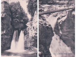 Delcampe - La Sarraz VD, La Tine, Chutes Du Veyron Et De La Venoge (10520-21) - La Sarraz