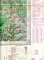 GIVET (ARDENNES) - CARTE I.G.N.F. EDITEE EN FEVRIER 1955 - Mapas Topográficas