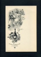 MENU DU CHAMPAGNE GUSTAVE LAHAYE & CIE A AY (MARNE) - FORAMT 16 X 23.5 CM - Menükarten