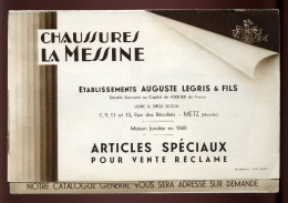 CHAUSSURES - LA MESSINE  - ETS AUGUSTE LEGRIS & FILS - METZ - Publicidad