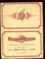DIJON - BICYCLETTES MAGAT-DEBON - 51 BIS BOULEVARD THIERS - CARTE DE GARANTIE - Advertising