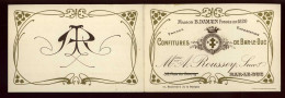 CARTE DE VISITE - BAR LE DUC (MEUSE) - MAISON B. DAMAIN - CONFITURES ET MADELEINES DE COMMERCY - Visiting Cards