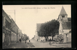 CPA La Neuville-Roy, Place De L`Eglise  - Andere & Zonder Classificatie