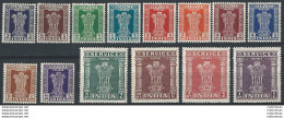 1950 India Asokan Capital Stamps 14v. MH SG. N. O151/64 - Altri & Non Classificati