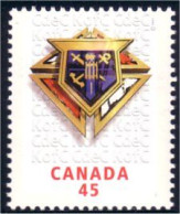 Canada Knights Of Columbus Chevaliers De Colomb MNH ** Neuf SC (C16-56b) - Massoneria