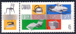 Canada Industrial Design Fer à Repasser Iron MNH ** Neuf SC (C16-54pa) - Unused Stamps