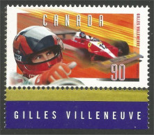 Canada Gilles Villeneuve Ferrari Auto Car Racing MNH ** Neuf SC (C16-48bn) - Ongebruikt