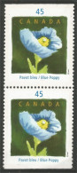 Canada Pavot Bleu Blue Poppy MNH ** Neuf SC (C16-38pra) - Unused Stamps